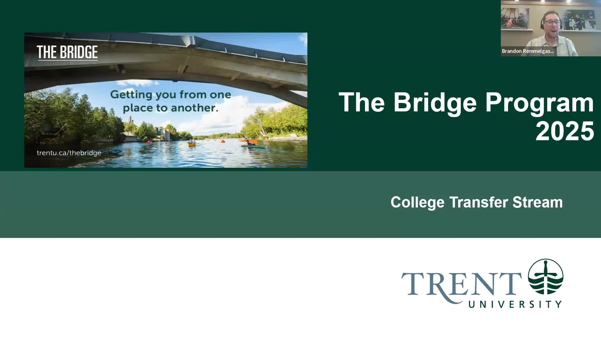 2025 Bridge Webinar - College Transfer Stream | Lumina Media Player